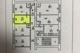 Комната 9,3 м² в 5-к., 2/3 эт.