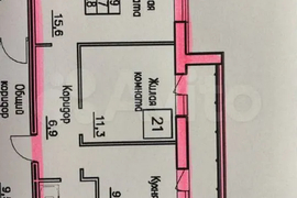 2-к. квартира, 56 м², 3/3 эт.