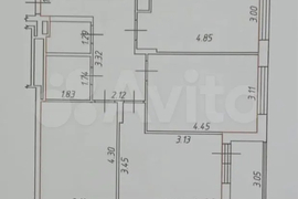 3-к. квартира, 74,8 м², 2/14 эт.